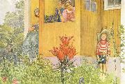 Carl Larsson Dressing Up oil painting